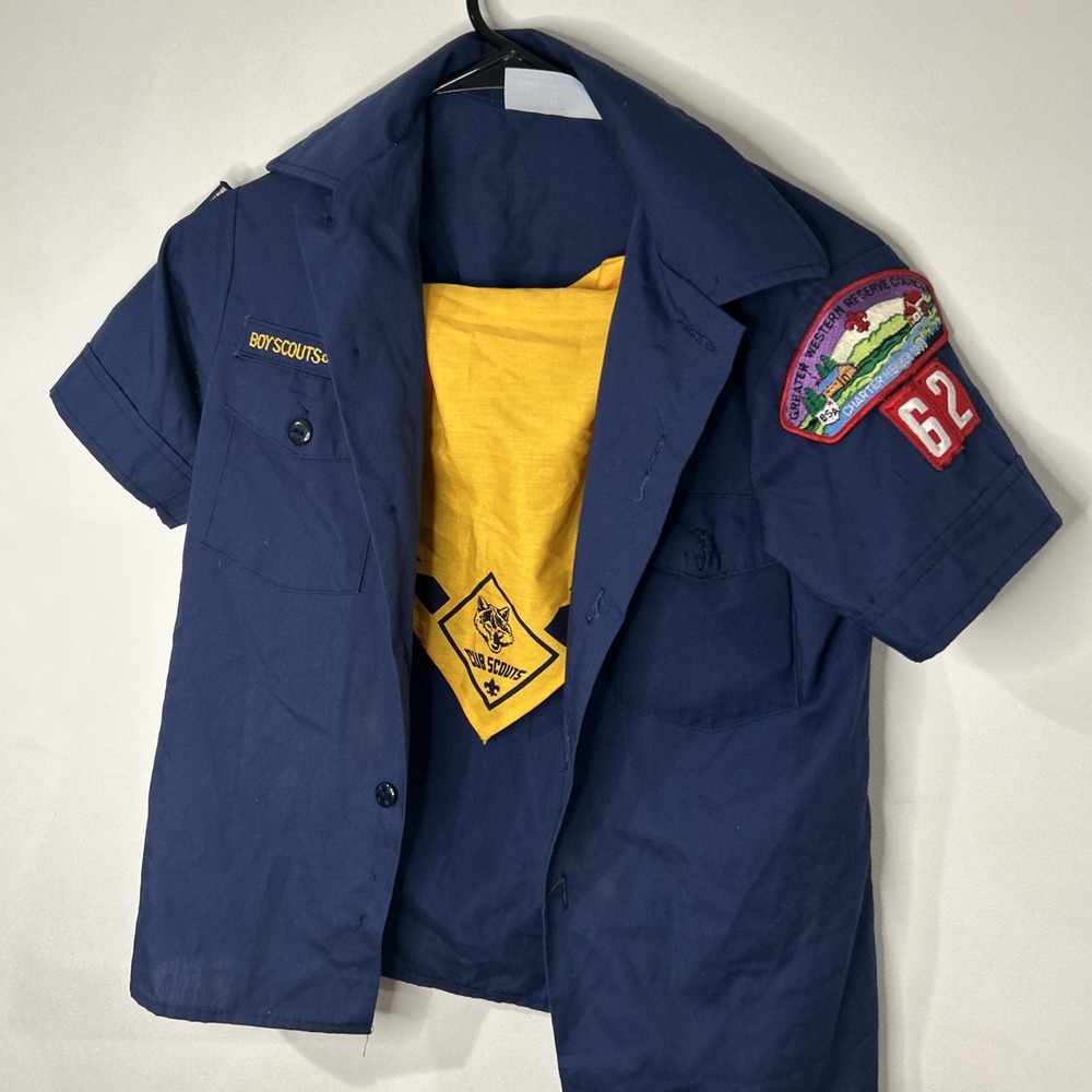 Vintage Boy Scout Cub Scout Uniform 1993 With Extra Patches